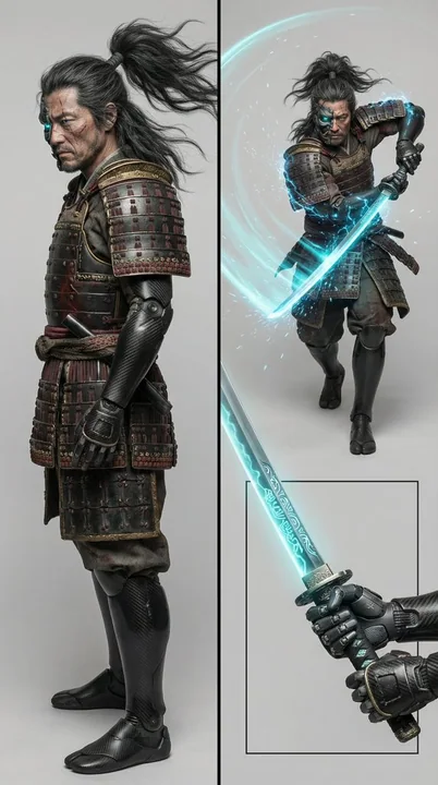 Guerrilla cyberpunk en armure en fibre de carbone