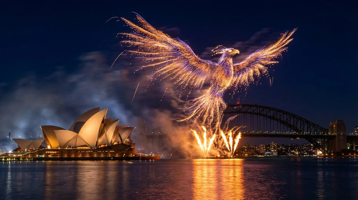 A grand and spectacular fireworks display