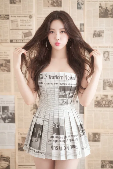 فكرة أخبار المجلة الفاخرة لídols K-Pop