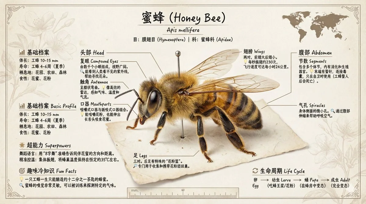 博物馆展品级别昆虫知识科普图谱