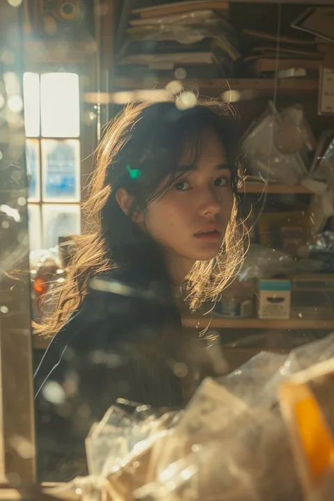 The gentle melancholy of backlit hair ends.