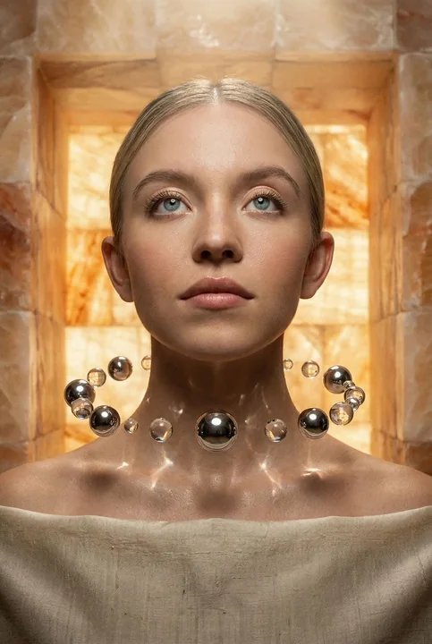 Oracle Portrait Surrounded by Suspended Mercury