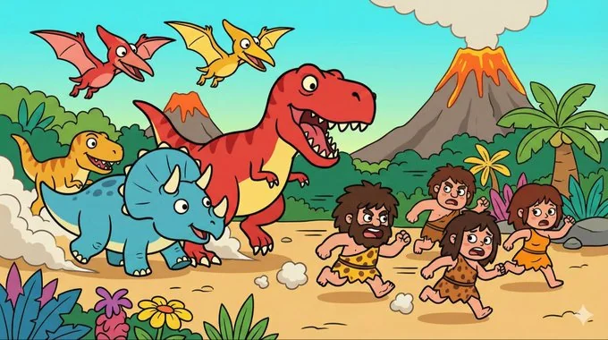 2Dフラットなカートゥーンイラストスタイル