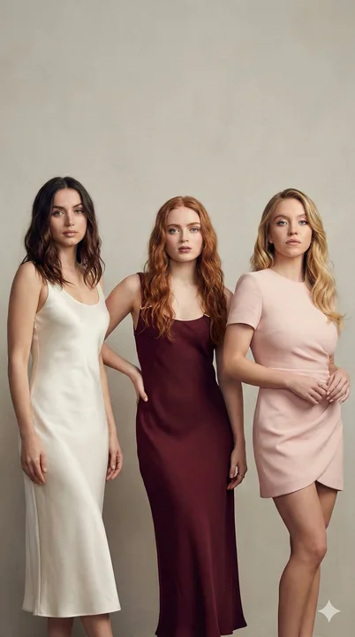 Trois grandes stars féminines dans des photos de magazine luxueuses