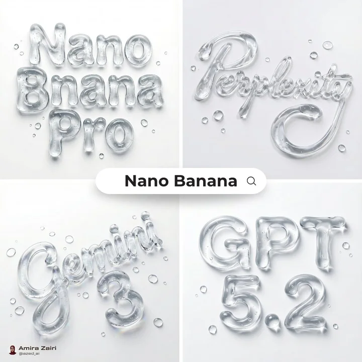 Flowing Abstract Liquid Font Art
