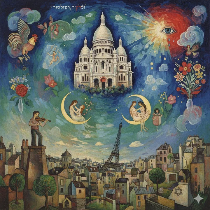 La basilique du Sacré-Cœur selon Chagall