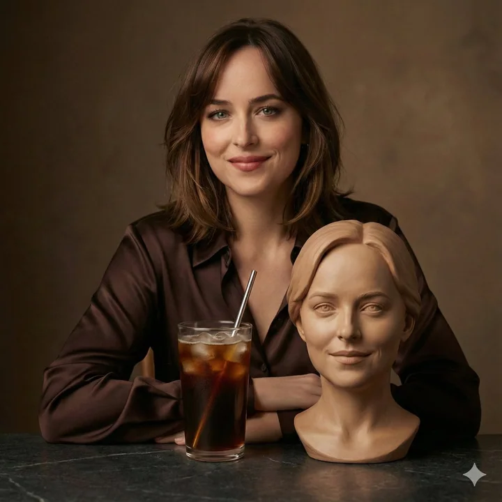 A movie-style studio portrait photo