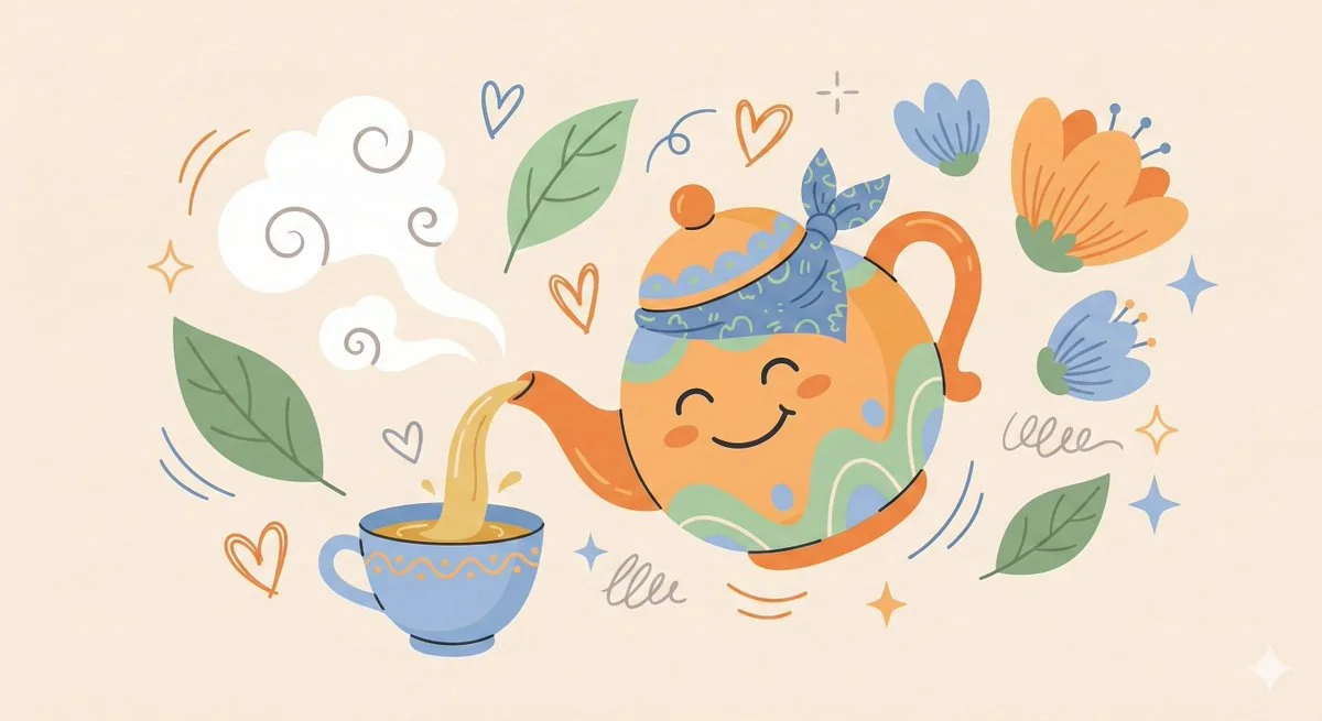 ユニークなフラットスタイルのイラストキャラクターデザイン