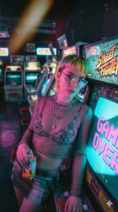 赛博机能少女的街机之夜