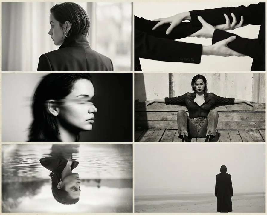 Retro Film Collage from the 90s Independent Magazine