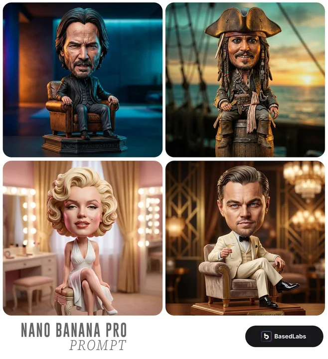 Ultra-realistic fierce and cute big-headed figure collectible toy
