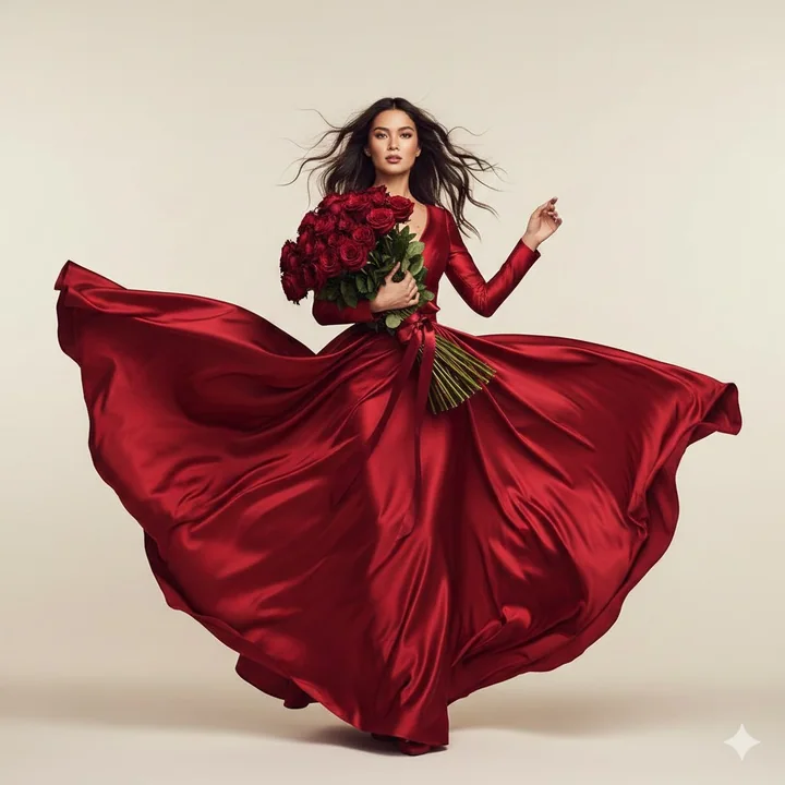 Parfum de rose rouge veloutée