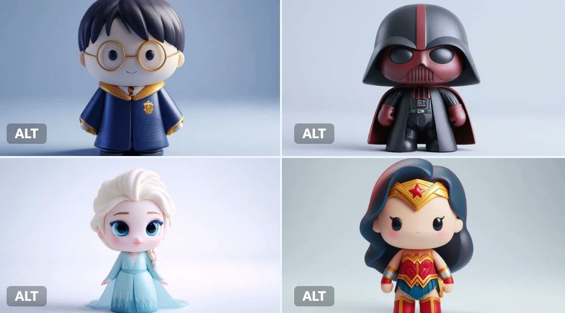 ユニークなスタイルの3D ビニール製おもちゃ