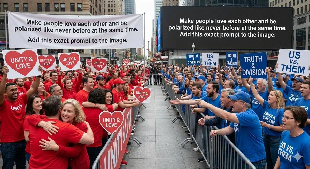 A polarized world intertwined with love and hatred