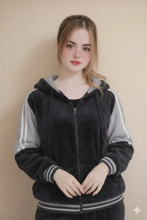 丝绒运动服下的纯真少女肖像