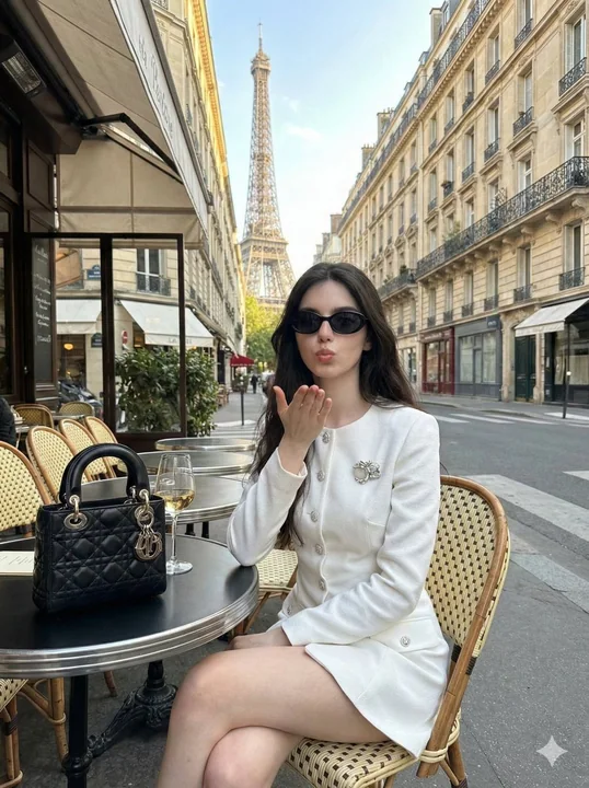 Le temps de thé d'après-midi luxueux dans les rues de Paris