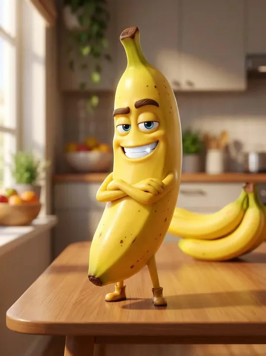 Héros banane stylé façon Pixar