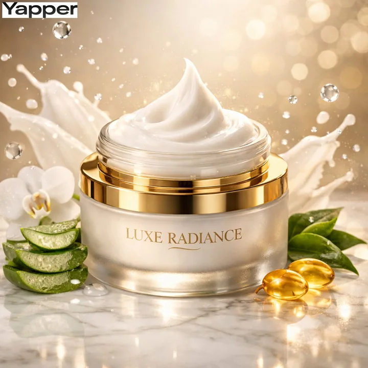 Luxury Cream Spiral Haute Couture Advertising Campaign