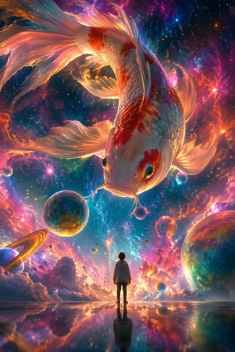 The Fantastic Dialogue Between the Nebula Giant Carp and the Little Person
