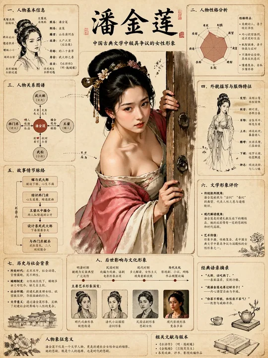 金瓶梅知識グラフを描画する