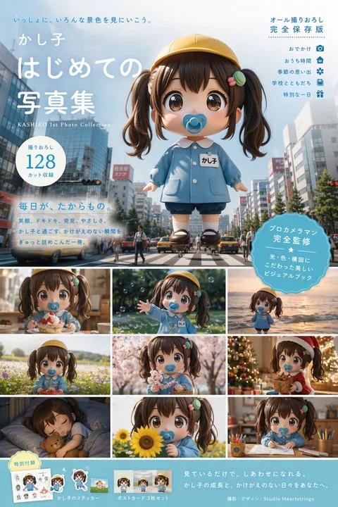 Album de photos de personnage créé par des designers professionnels