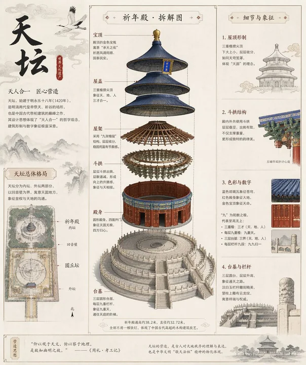 Plan complet de démontage des anciennes structures du Temple du Ciel