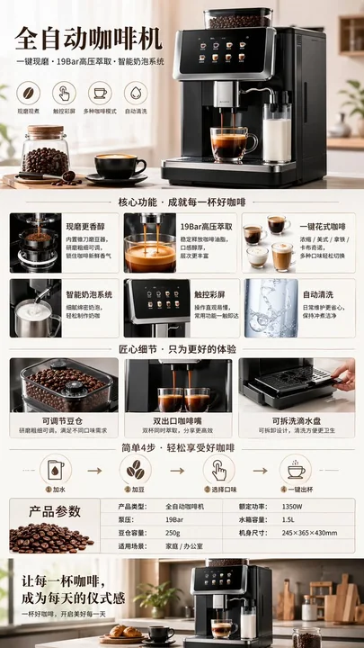 Présentation du café automatique