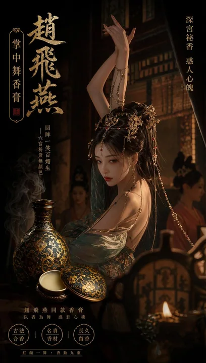 Parfum impérial de lotus entrelacé, publicité de la crème parfumée