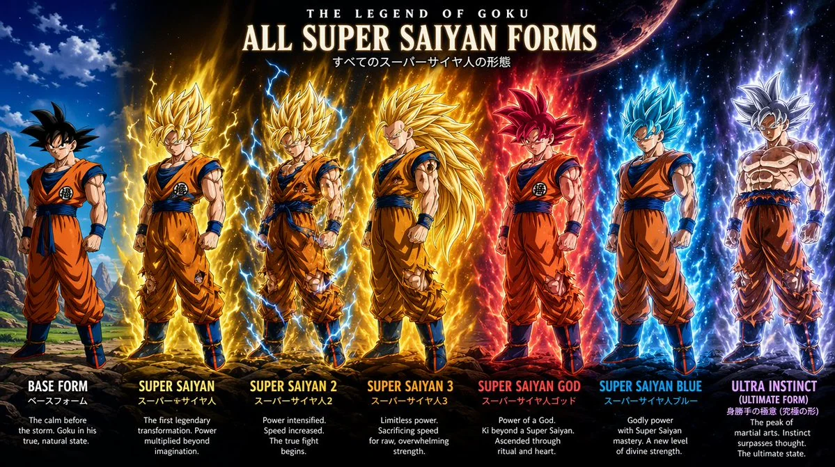 Transformation en Super Sayajin forme complète de Guanyu