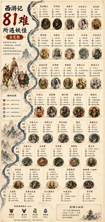 西游八十一难妖怪图鉴
