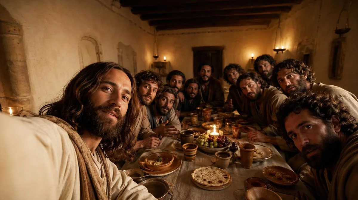 Last Supper Modern Selfie Style