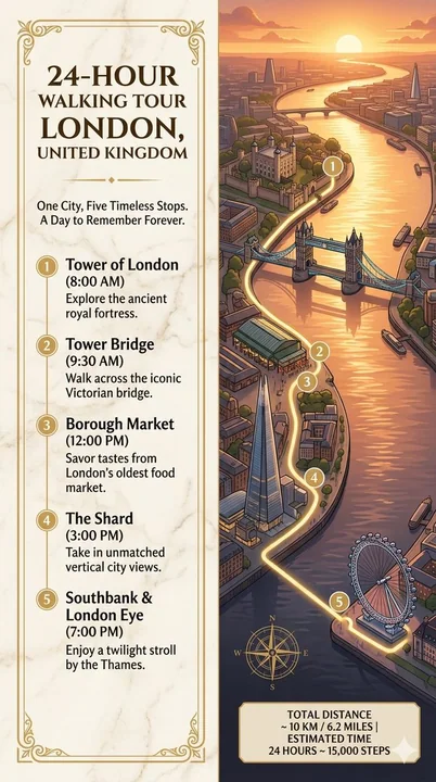 ロンドン24時間ウォーキングツアー