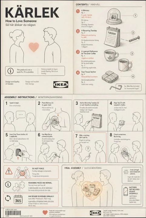 Mode d'emploi pour s'aimer en style IKEA