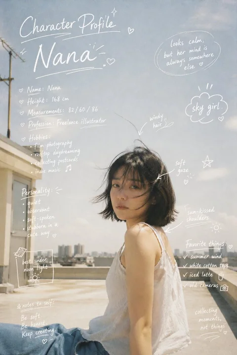 White Handwritten Style Character File