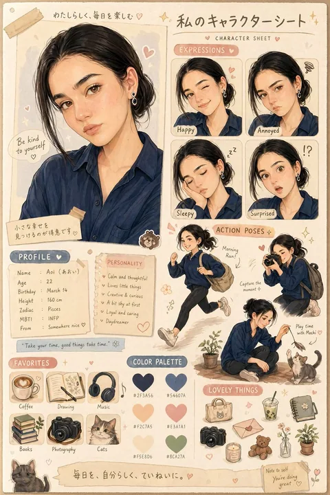 Illustration de personnage japonais chaleureux