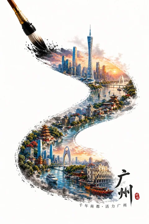 Posters en relief microscopiques de la ville de Yueyang