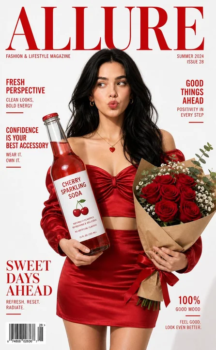 Couverture de magazine de mode pour jeunes femmes aux États-Unis