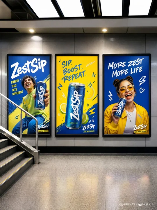 地下鉄駅 ZestSip 活力広告