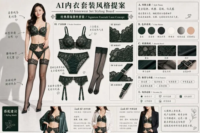 AI-Enhanced Lingerie Set Design Proposal