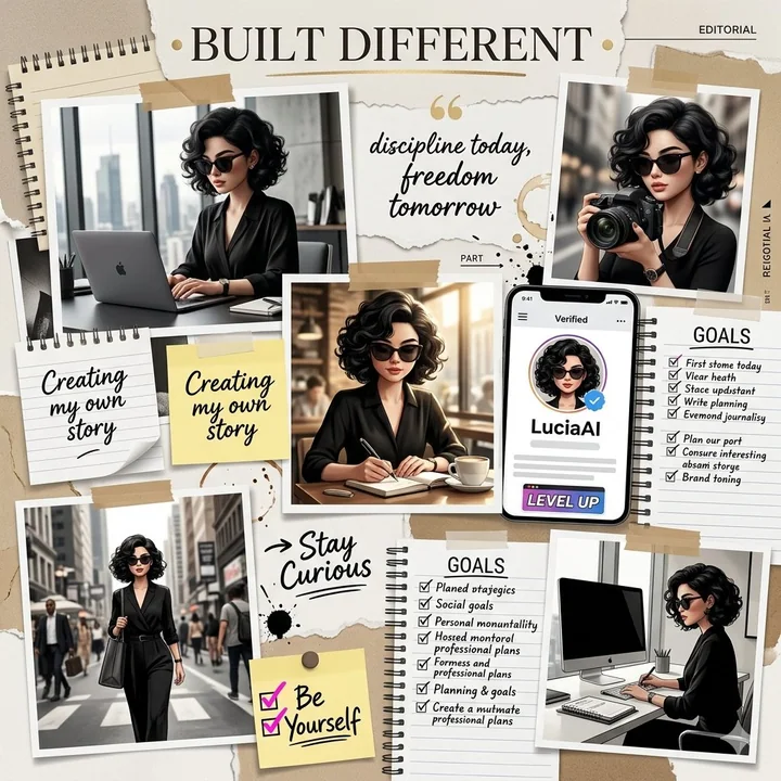 Refined Personal Brand Vision Board Collage