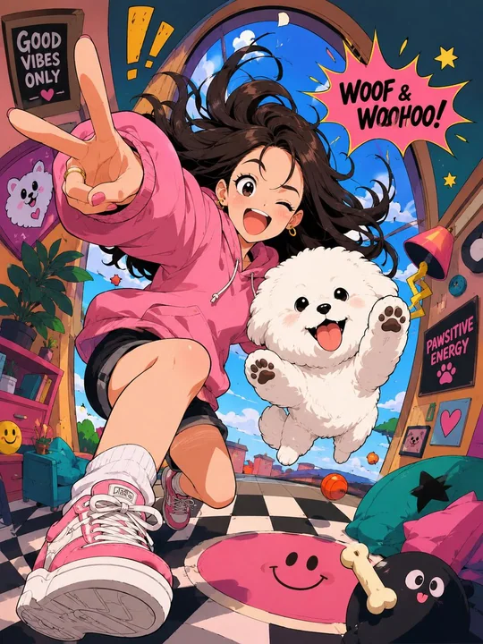 Popular Anime Style Concept Illustration