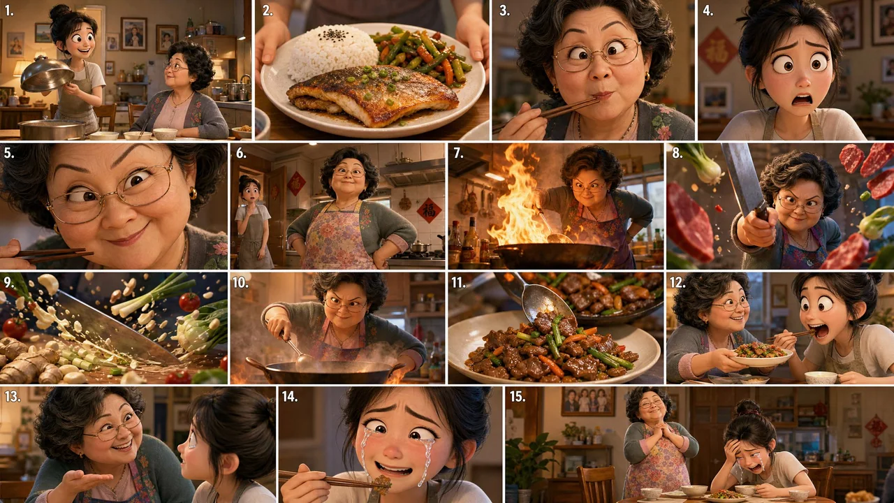 Court métrage d’animation en 3D au style mignon sur un duel culinaire entre une mère et sa fille