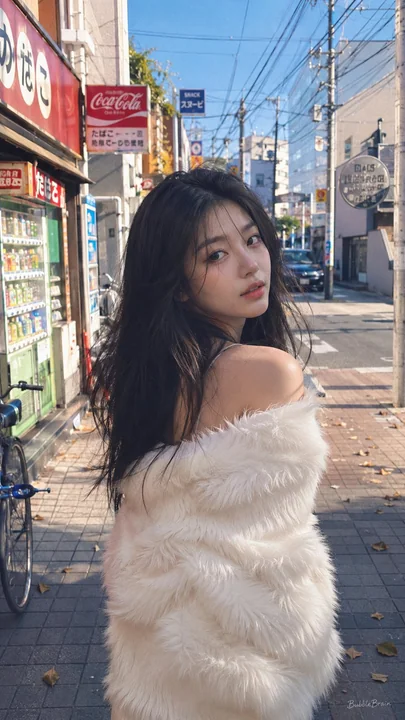 东京街头胶片风中国少女街拍