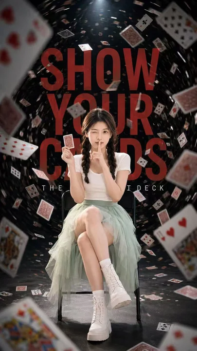 Card Storm fashion portrait poster prompt