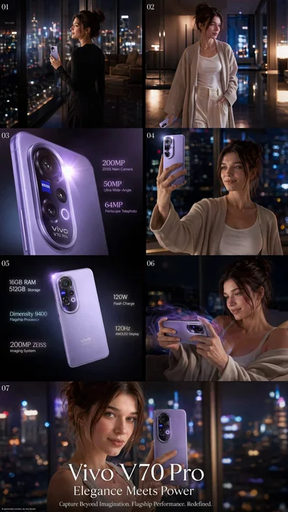 Vivo V70 Pro luxury fashion commercial