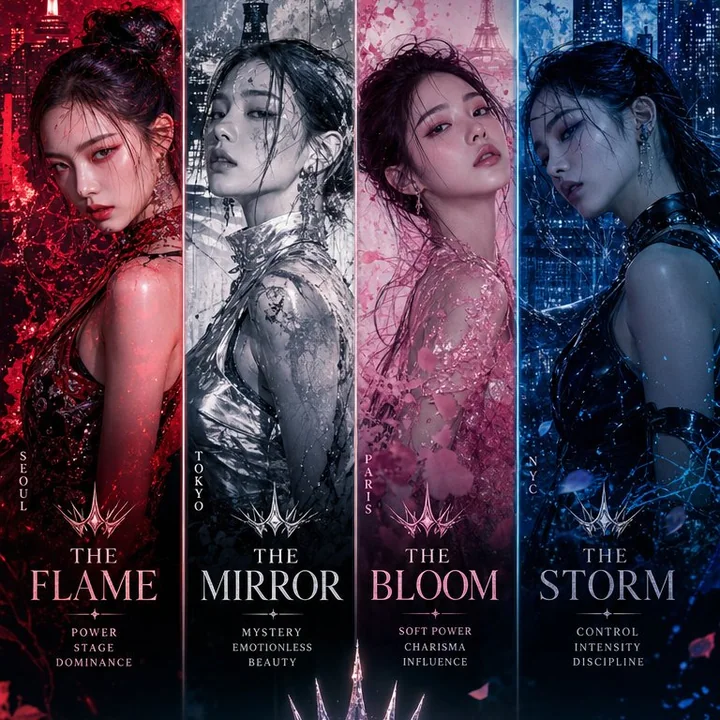 مجموعة Kpop النسائية الراقية تعود بمفهوم فيلم خيال علمي عالي الجودة وتصميم ملابس خاص