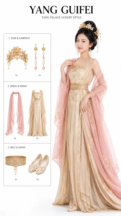 Vertical minimalist Yang Guifei costume information page