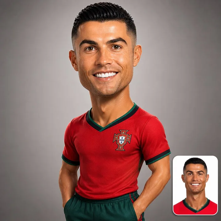 Luxury designer toy-style 3D realistic cartoon portrait
