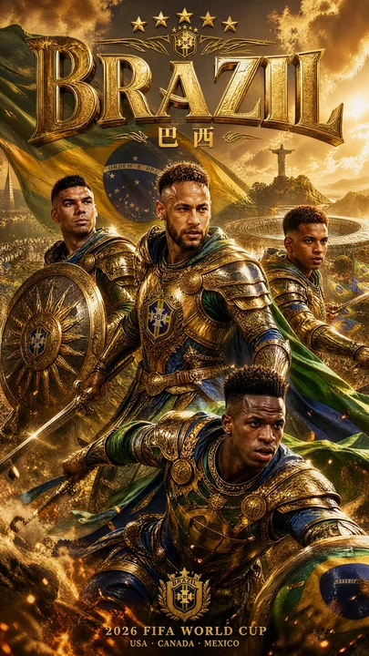 World Cup medieval epic national team poster prompt