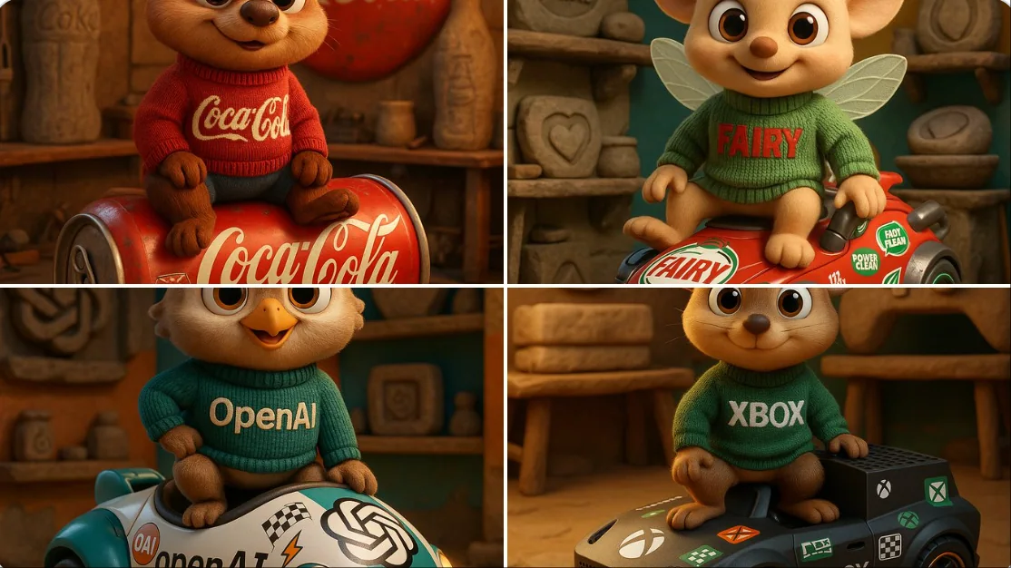 Бренд 3D анимированные животные персонажи